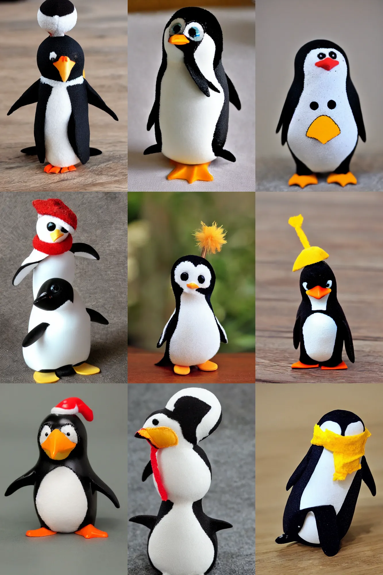 Prompt: the cutest toy penguin