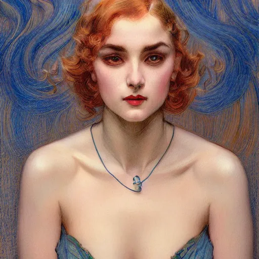 Image similar to a painting in the style of donato giancola, and in the style of charlie bowater, and in the style of charles dana gibson. symmetry, smooth, sharp focus, semi - realism.