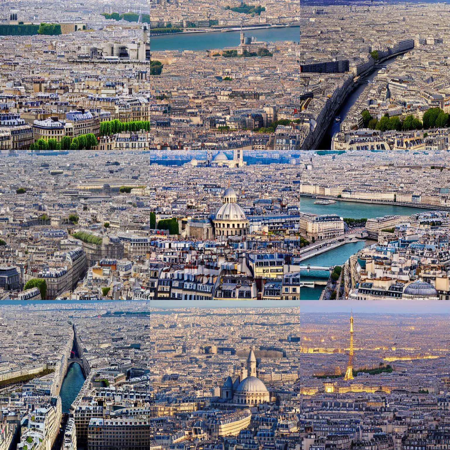 Prompt: birds - eye view of paris with the galata tower instead of the eiffel tower, hd, 4 k