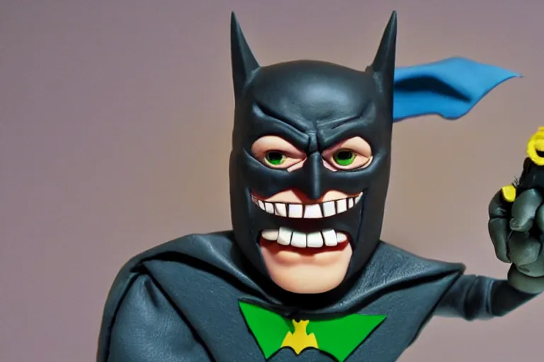 Image similar to claymation batman