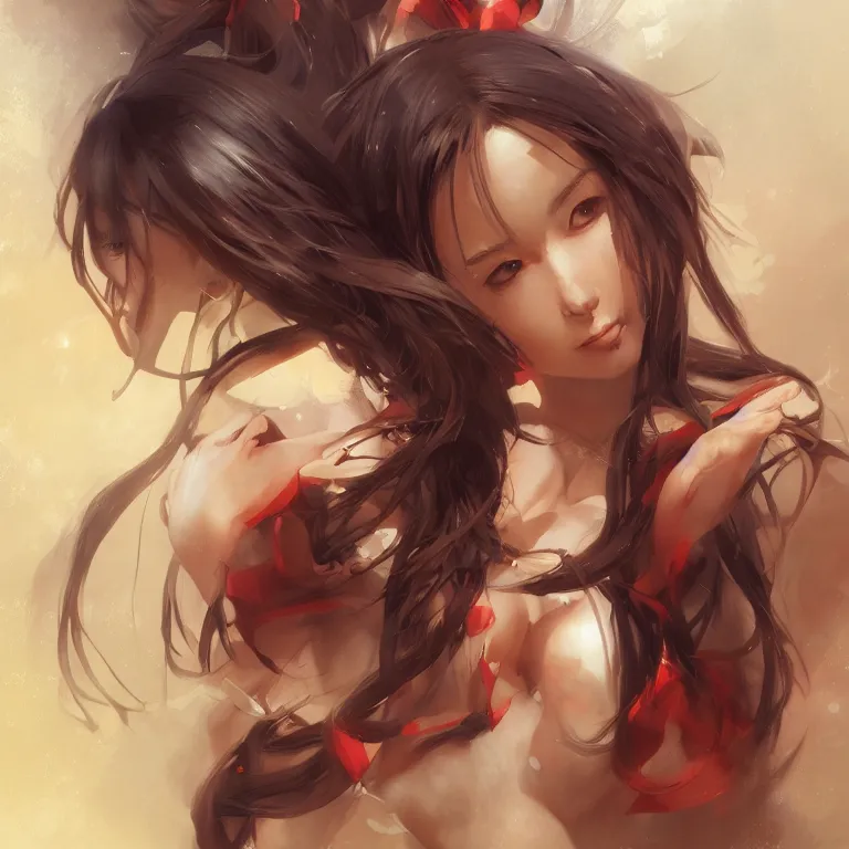 Prompt: love hina, masterpiece 4 k digital illustration by ruan jia and mandy jurgens and artgerm, highly detailed, trending on artstation, award winning