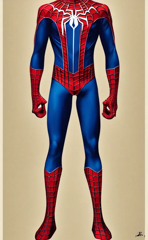 Image similar to redesigned spiderman suit, j.c. leyendecker, Valentina Remenar, ++++++ upscaled