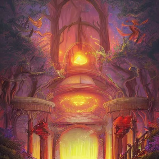 Image similar to Magic Gateway to Utopia Fantasy Art by John Stephans