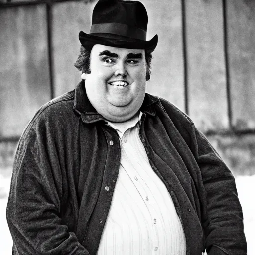 Image similar to portrait photo of john candy in the style of steve mccurry