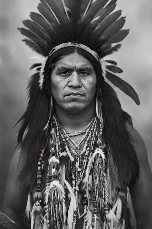 Image similar to Photo of Native American indian man Boris Johnson, portrait, skilled warrior of the Apache, ancient, realistic, detailed, Emma Watson