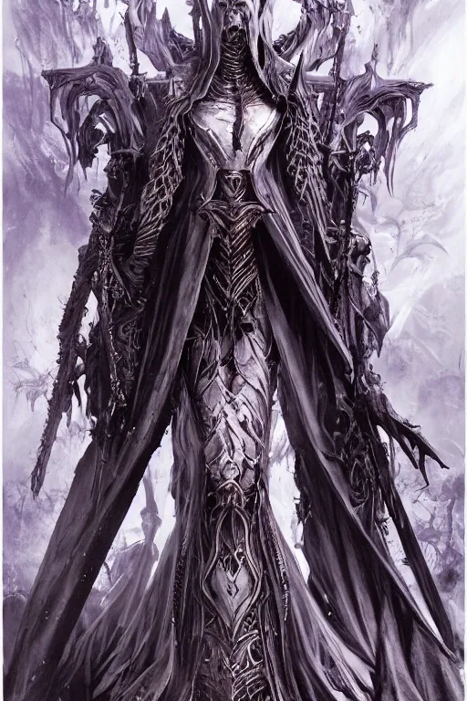 Prompt: portrait of ainz ooal gown undead, from overlord, close up, fantasy, intricate, elegant, highly detailed, digital painting, artstation, concept art, sharp focus, illustration, art by luis royo, wayne barlowe, kirsi salonen, asya yoranova and alan lee