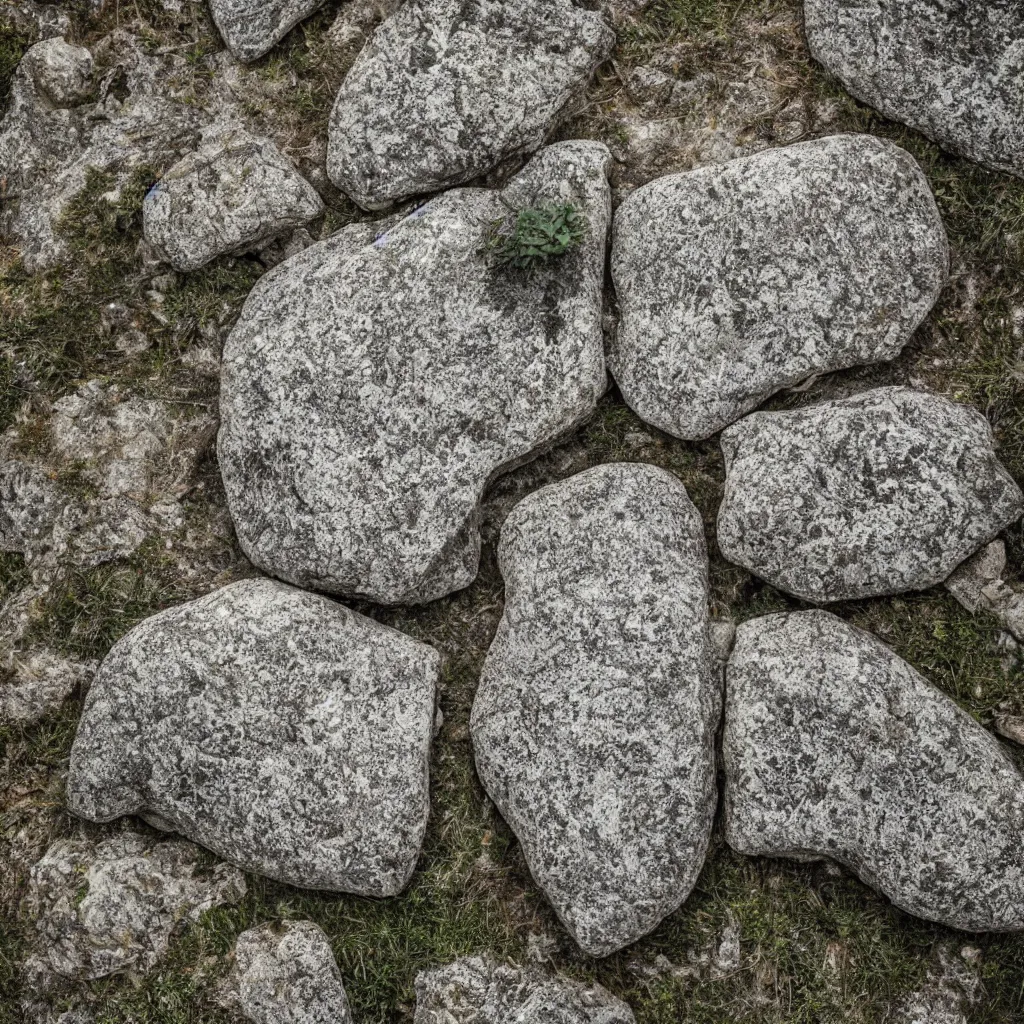 Image similar to A field photo of an extremely beautiful rock