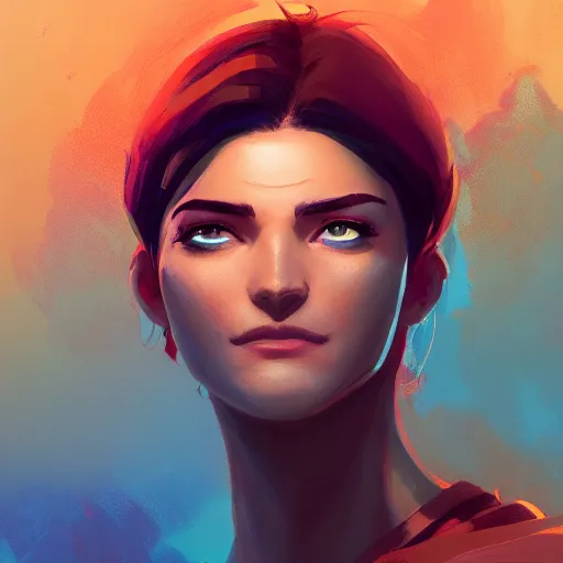 Image similar to profile portrait, maya ali mage, gloomhaven, dynamic lighting, gaudy colors, octane render aesthetic, matte painting concept art, official fanart behance hd artstation by jesper ejsing, by rhads and makoto shinkai and lois van baarle and ilya kuvshinov and rossdraws