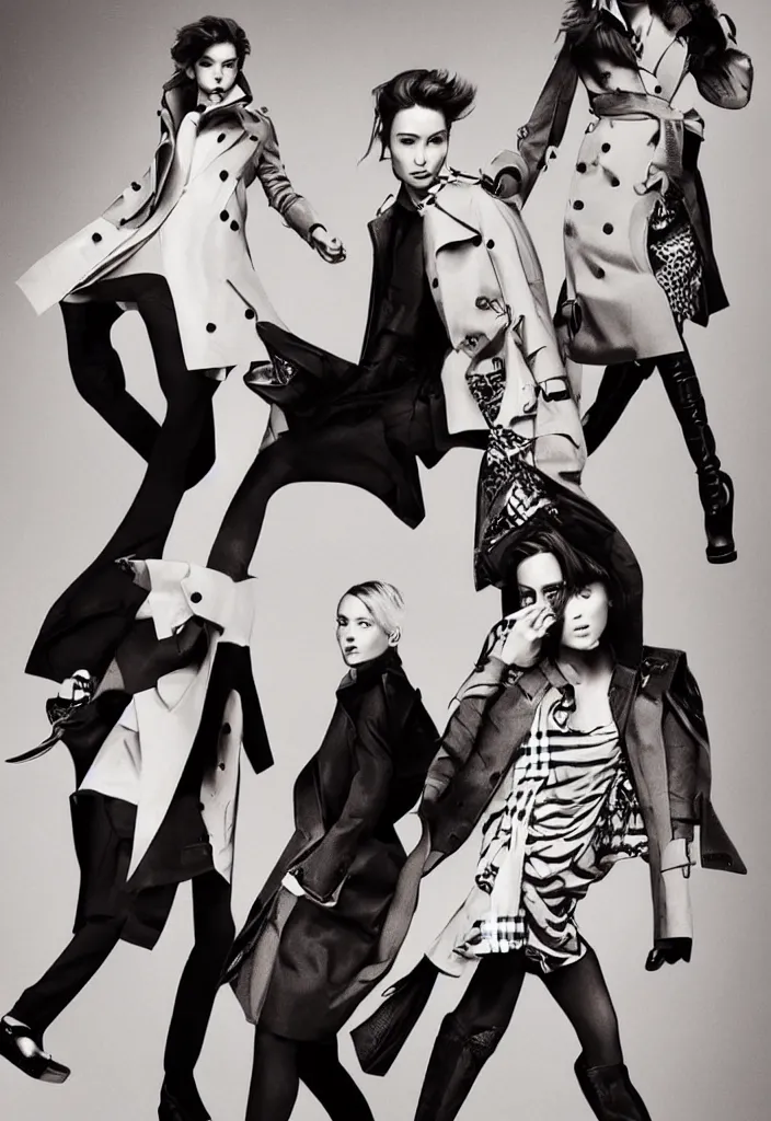 Image similar to Burberry advertising campaign poster