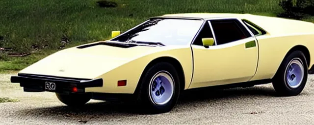 Image similar to a single 1 9 7 6 lotus esprit and 1 9 6 9 dodge charger hybrid, dslr