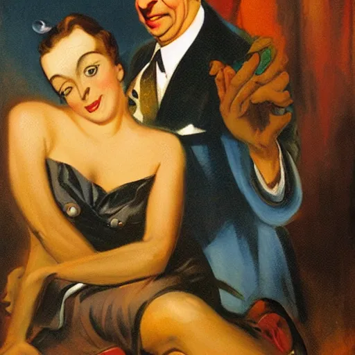 Prompt: Mr Bean by Enoch Bolles