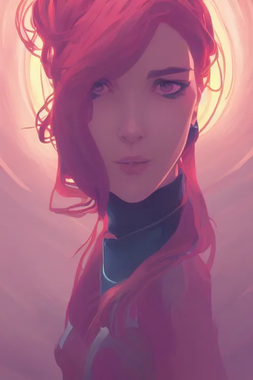 Image similar to portrait of a character from arcane, stylized, cinematic, ambient lighting, 4 k, lois van baarle, ilya kuvshinov, rossdraws, alphonse mucha, jung gi kim, artstation