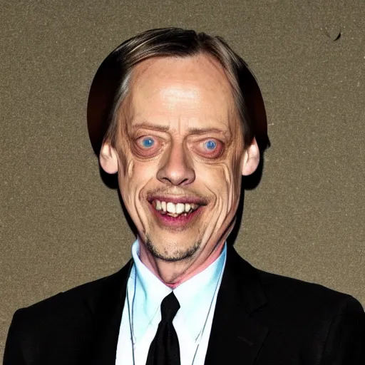 Image similar to Steve Buscemi in the style of SpongeBob