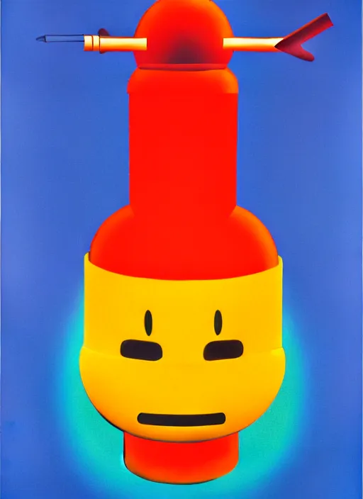 Image similar to fire extinguisher by shusei nagaoka, kaws, david rudnick, airbrush on canvas, pastell colours, cell shaded, 8 k
