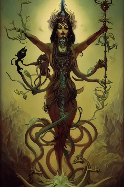 Kali goddess of death by Peter Mohrbacher in the style | Stable ...