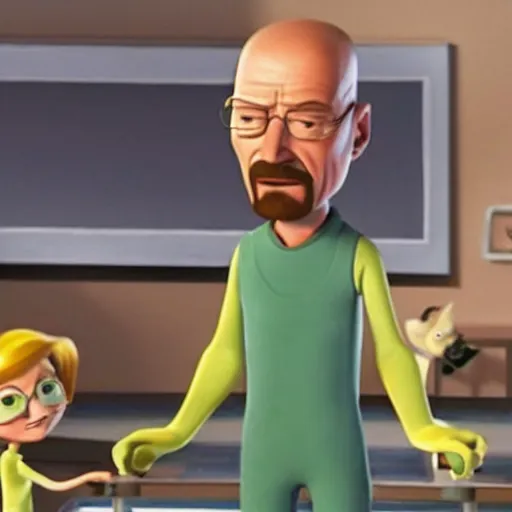 Image similar to A still of Walter White in Meet The Robinsons (2007)