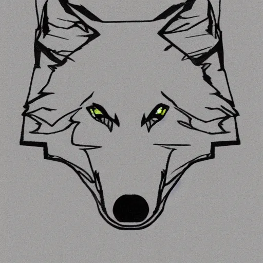 Prompt: wolf template base sketch, sideways view, simple, no color, coloring book style, high quality, HD, 8K