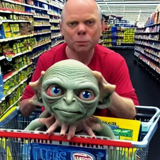 Image similar to gollum at walmart