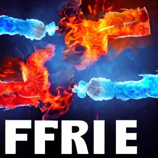 fire vs ice | Stable Diffusion | OpenArt