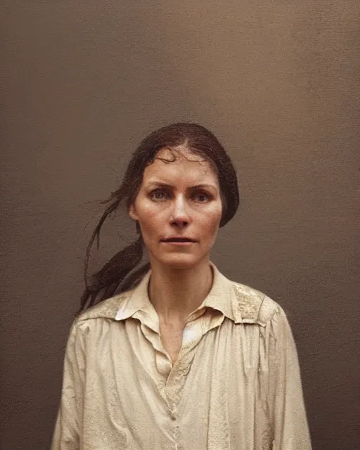 Prompt: portrait of 2 peasant woman with wet hair in a steam bath, minimalistic interior, soviet style, Cinematic focus, Polaroid photo, vintage, neutral colors, soft light, foggy, by Steve Hanks, by Serov Valentin, by lisa yuskavage, by Andrei Tarkovsky 8k render, detailed, oil on canvas