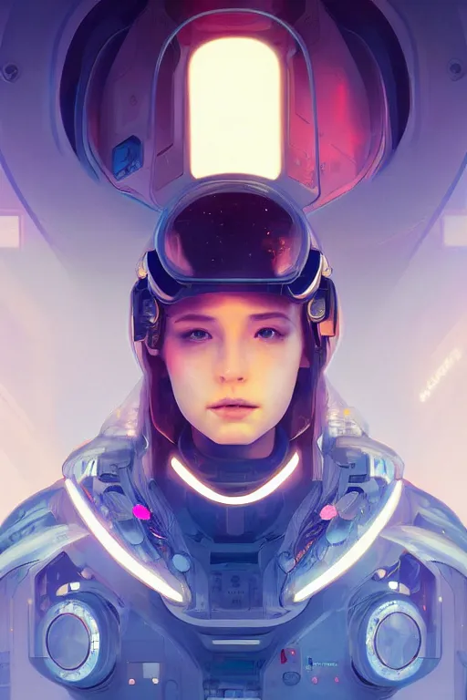 Image similar to portrait futuristic Airforce Girl, inside future fighter, ssci-fi, fantasy, intricate, very very beautiful, elegant, human anatomy, neon light, highly detailed, digital painting, artstation, concept art, smooth, sharp focus, illustration, art by tian zi and WLOP and alphonse mucha