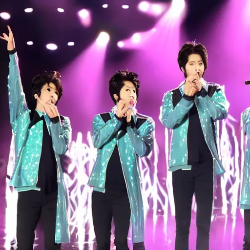 Image similar to arashi performing for aliens