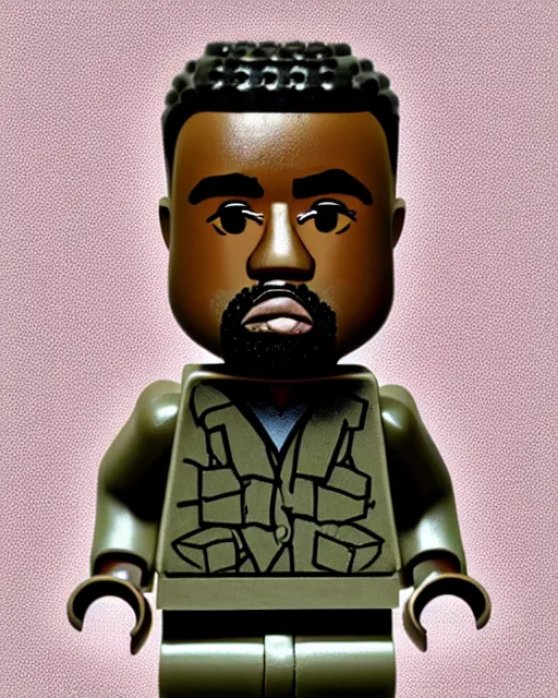 Image similar to Kanye West as a Lego figure