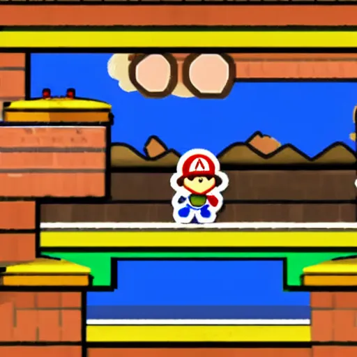 Image similar to paper mario on the n 6 4