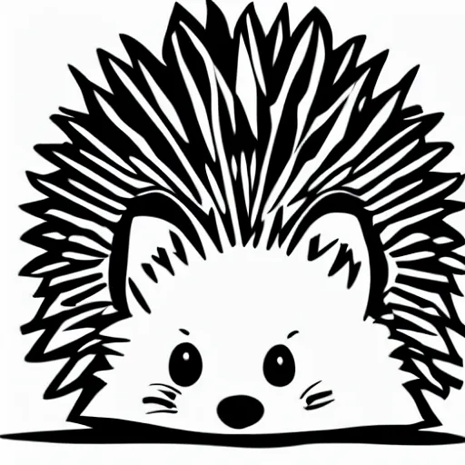 Image similar to cute adorable hedgehog sideview vector art