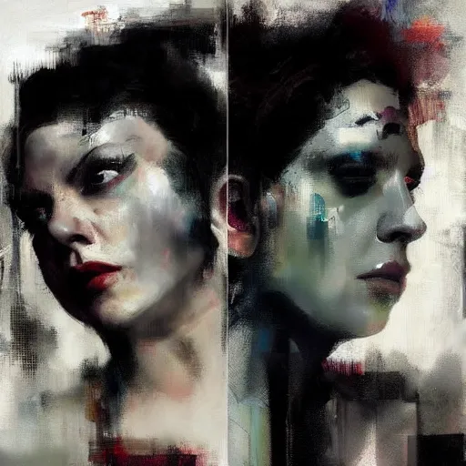 Prompt: judy garland and lady gaga morphed together, hybrid, jeremy mann painting