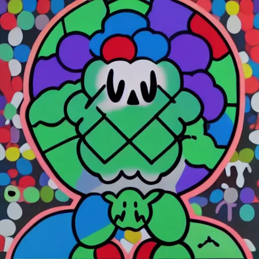 Image similar to beautiful kaws artwork