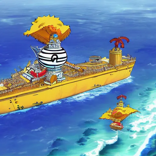 Image similar to aerial photo thousand sunny ship form onepiece