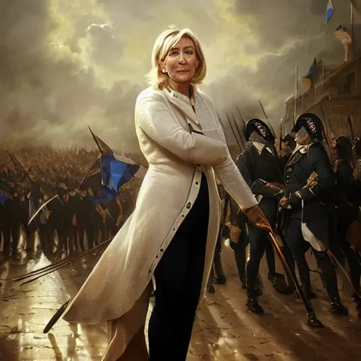 marine lepen as an aardman figure, Stable Diffusion