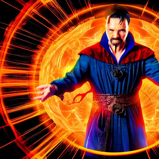 Image similar to dr strange woods playing digital art 4 k detailed