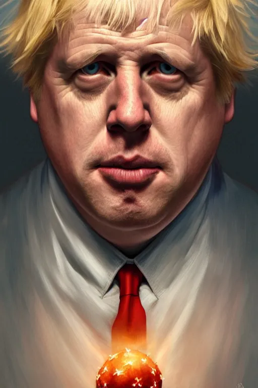 Image similar to boris johnson as patrick the star, realistic portrait, symmetrical, highly detailed, digital painting, artstation, concept art, smooth, sharp focus, illustration, cinematic lighting, art by artgerm and greg rutkowski and alphonse mucha