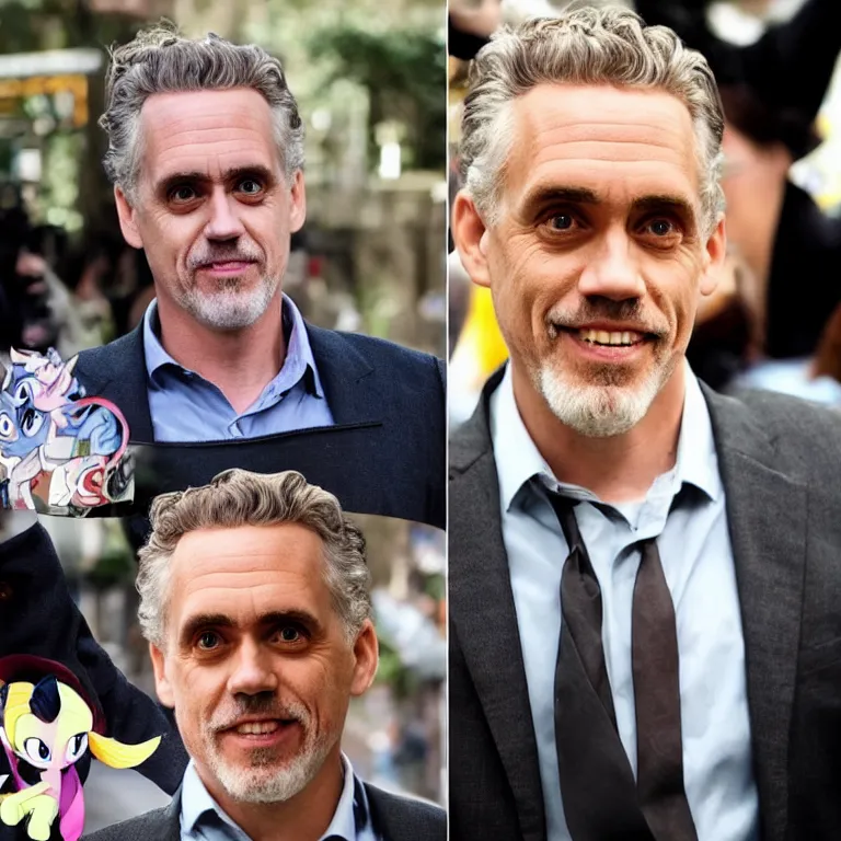 Image similar to jordan peterson turned into a my little pony character