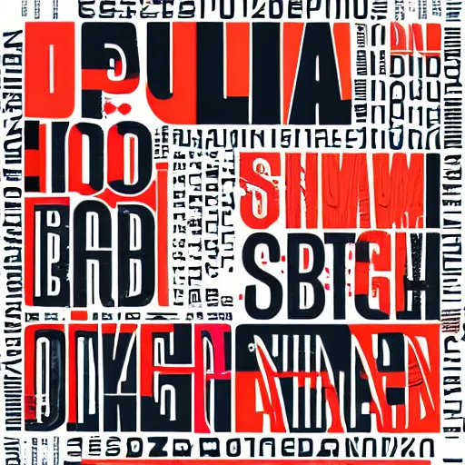 Prompt: graphic design by paula scher