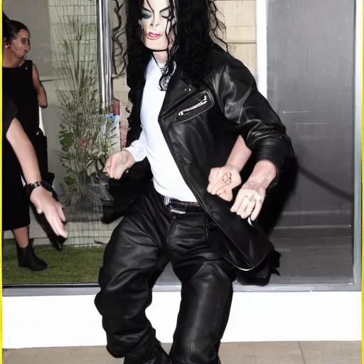 Image similar to michael jackson resurrecting out the grave