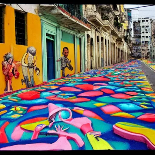 Prompt: stunning Plasticine art street of Havana