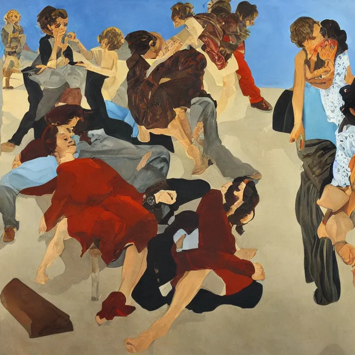 Prompt: a painting by paula rego