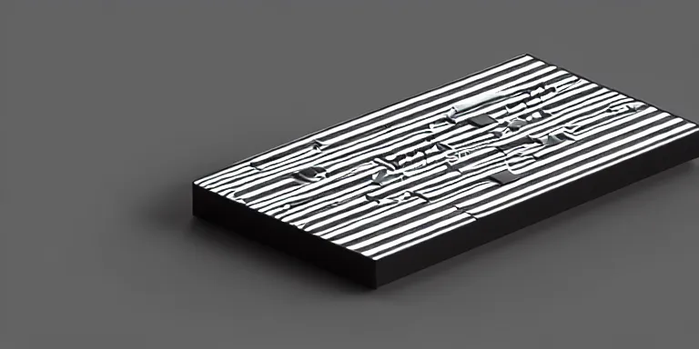 Image similar to dezeen showroom , minimalissimo, archdaily, houdini, teenage engineering moad, mother of all decks, product design concept,product shot, moog melotron synthesizer 3d model designed by jony ives, issey miyake, dieter rams, 8k, high detailed photo