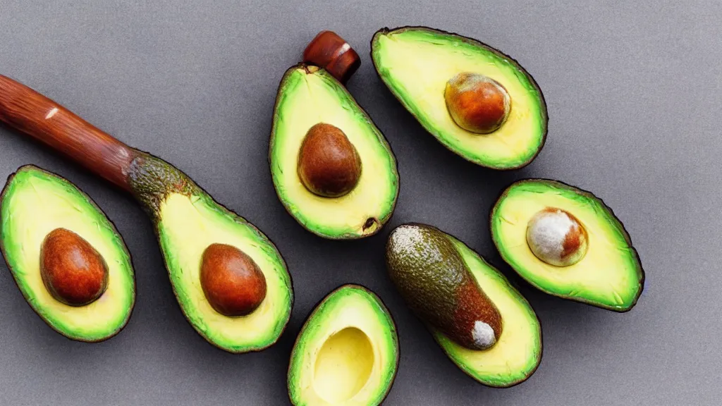 Image similar to avocados dressed like the peaky blinders