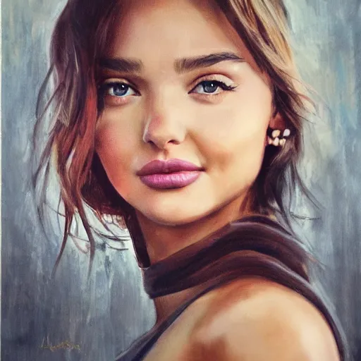 Image similar to Miranda Kerr, portrait, by wlop