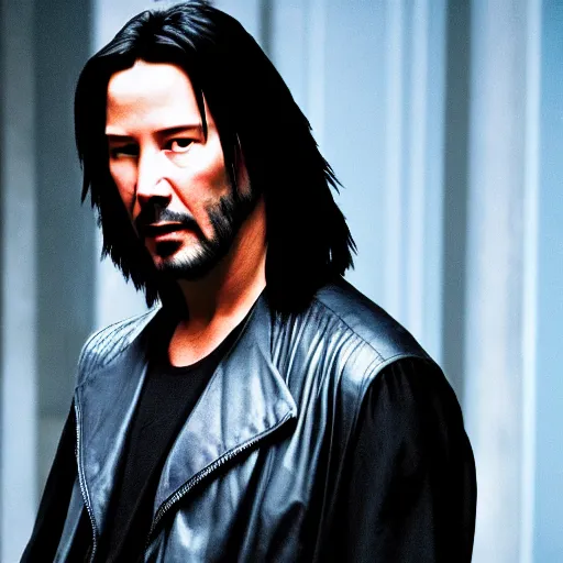 Prompt: keanu reeves as blade, 4 k, high detail, high - resolution photograph, professional photography, ultra - detail