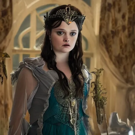 Image similar to nimue fey queen, katherine langford, the cursed