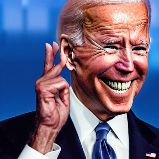 Image similar to joe biden is transforming into a shark, movie poster textless, book cover, professional lighting, well - lit