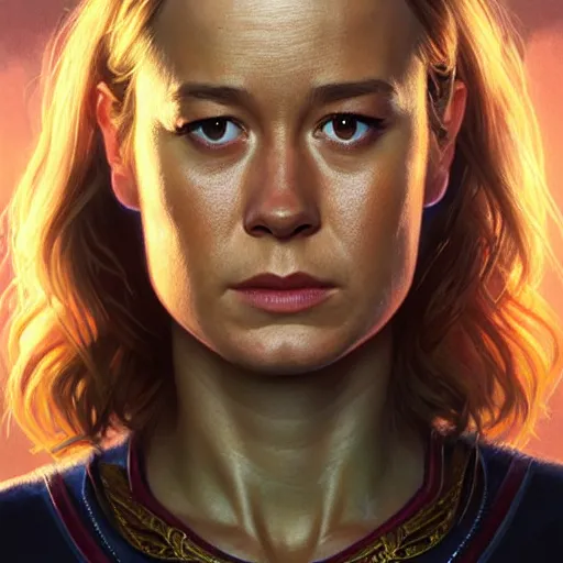 Prompt: portrait painting of brie larson as a skrull, ultra realistic, concept art, intricate details, eerie, highly detailed, photorealistic, octane render, 8 k, unreal engine. art by artgerm and greg rutkowski and charlie bowater and magali villeneuve and alphonse mucha