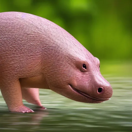 Prompt: realistic photo of a slowpoke