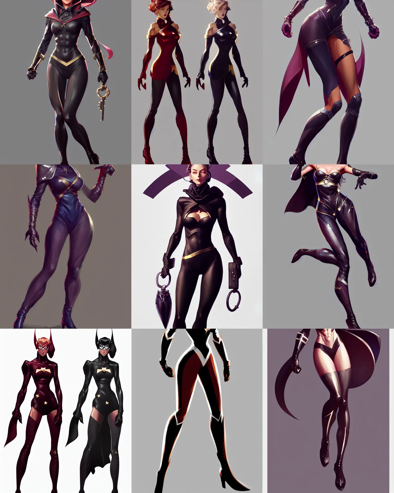 Prompt: full body character concept art of a gorgeous stylish superheroine | | distinct - fine, key visual, realistic shaded perfect face, fine details by stanley artgerm lau, wlop, rossdraws, james jean, andrei riabovitchev, marc simonetti, sakimichan, and jakub rebelka, trending on artstation