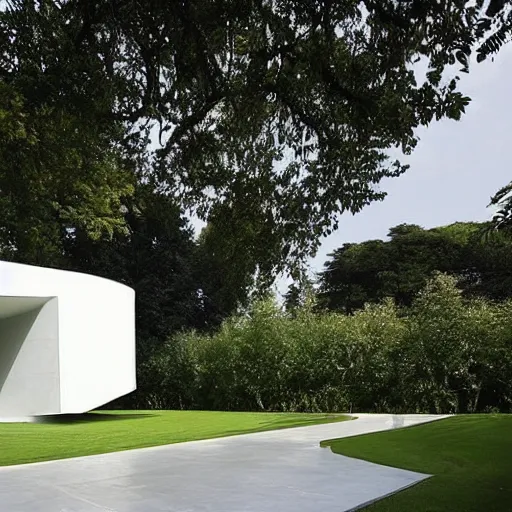 Image similar to house designed by zaha hadid